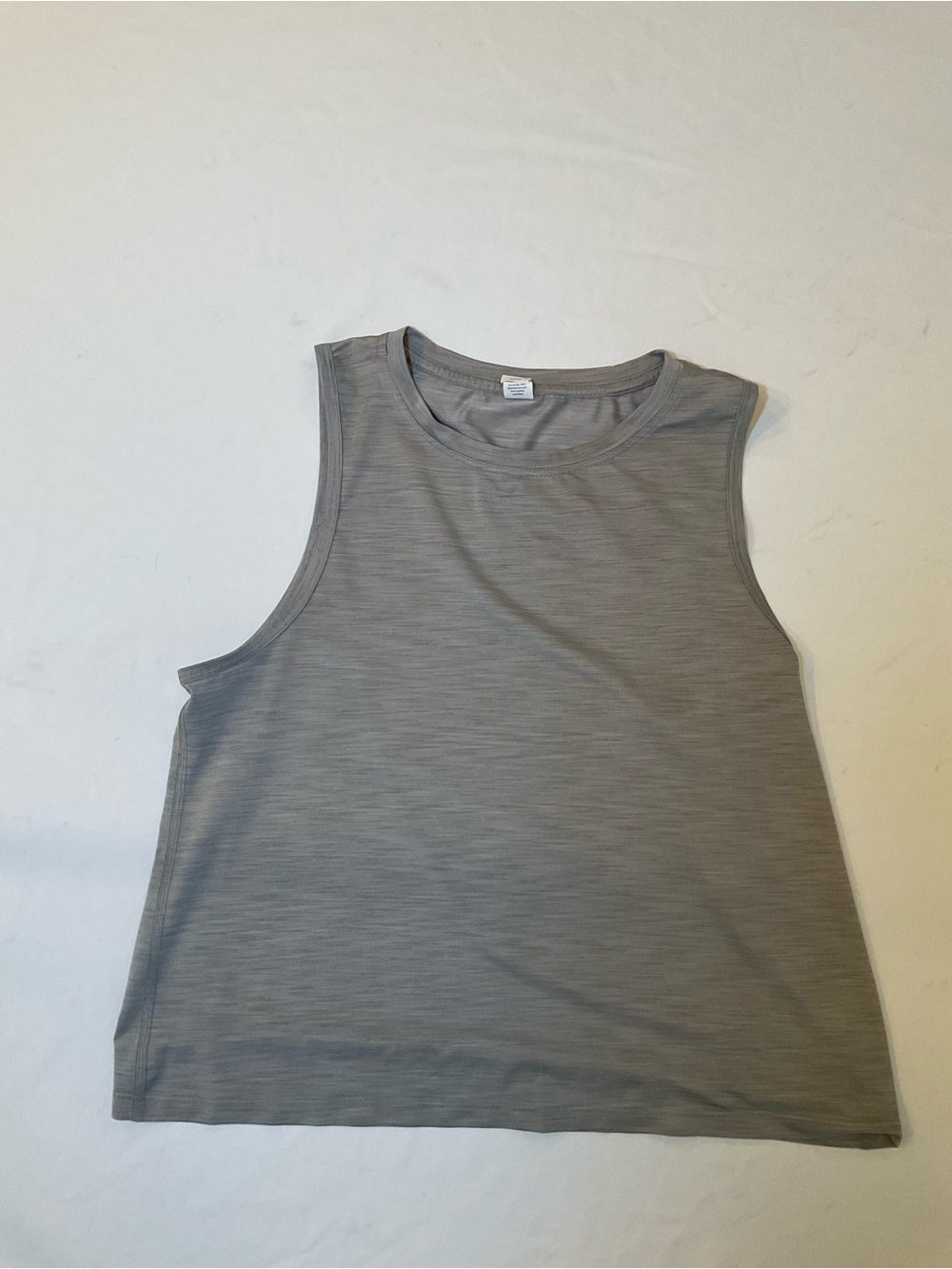 Athleta Women's Sleeveless Crewneck Tank Top in Heather Gray